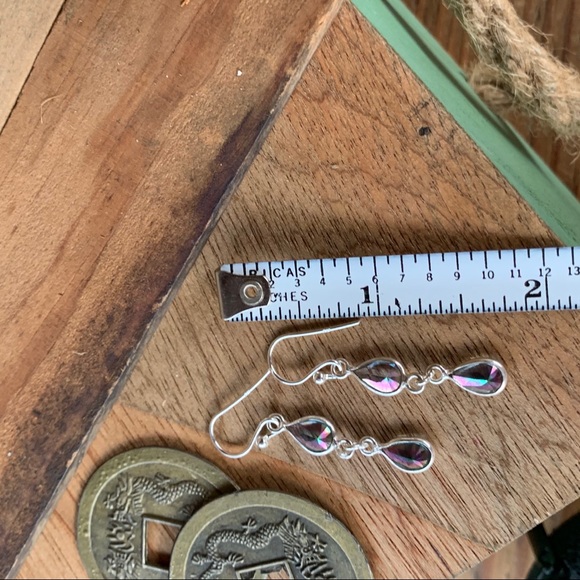 ✨MYSTIC TOPAZ + STERLING EARRINGS✨ - Picture 7 of 8